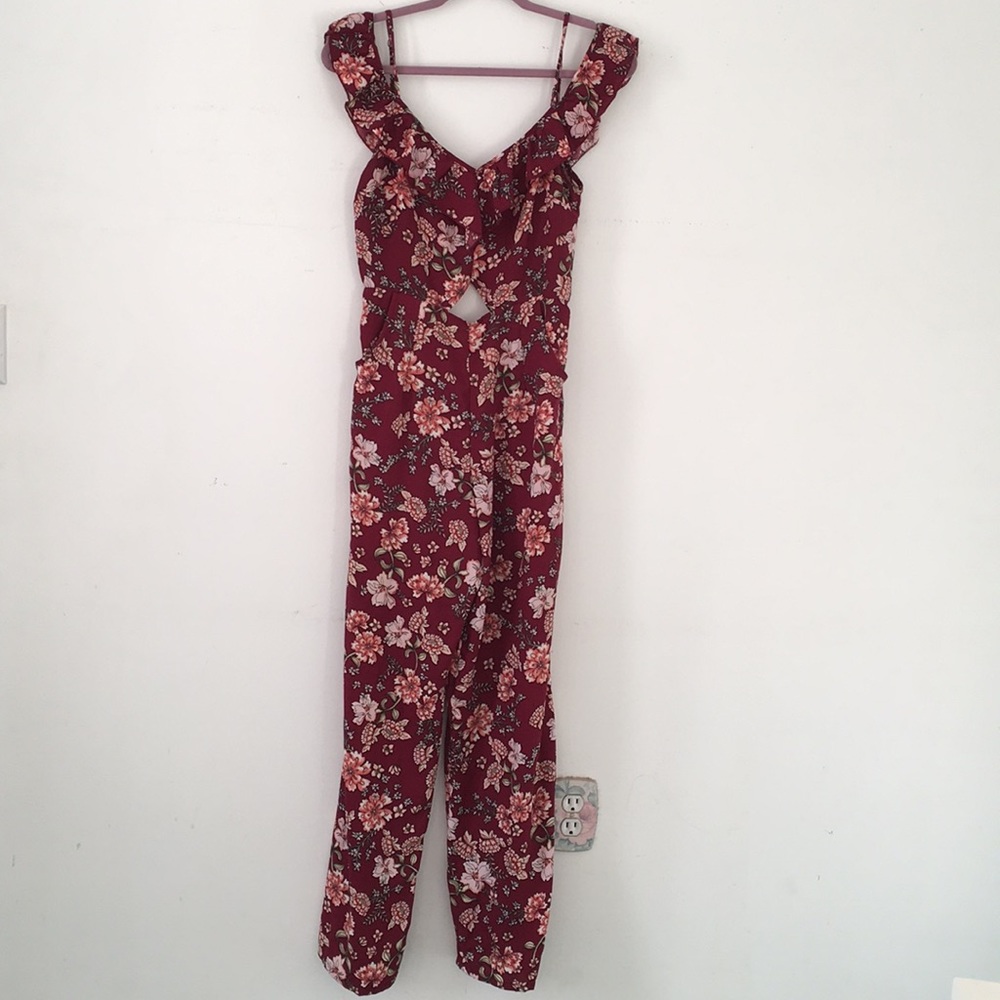 Xhileration Long Floral Romper